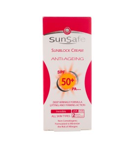 سان سیف کرم ضدآفتاب ضدچروک SPF 50